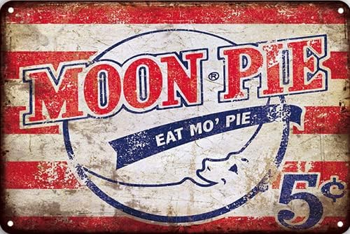 Home Bar Lounge - CN-Tin Bord Voedsel Moonpie Eet Heerlijke