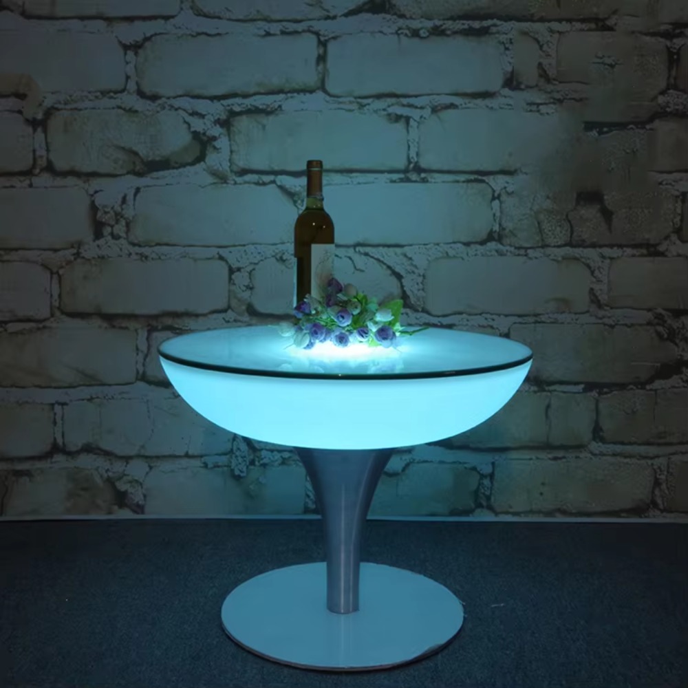Home Bar Lounge - LED-lichttafel RGB-kleurveranderende verlichting Shisha-tafel Verlichte LED-koffietafel