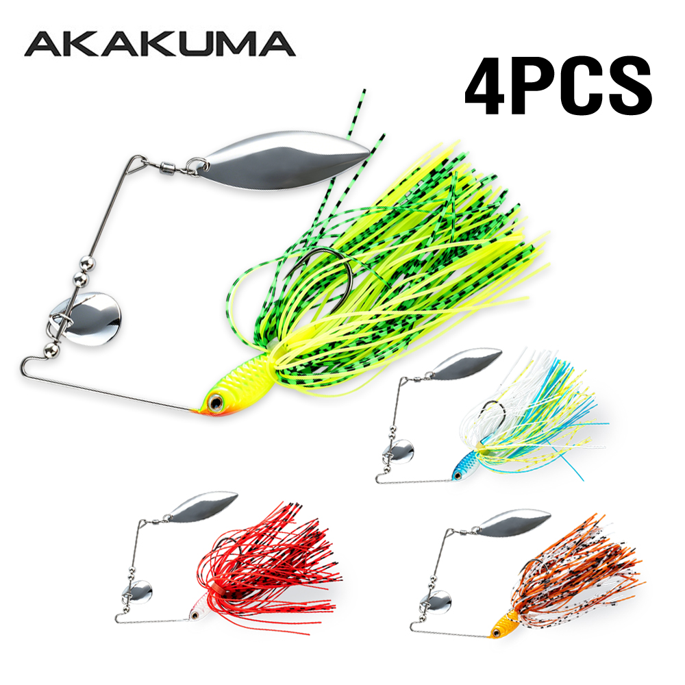 Jigger Double Sided - 4 stuks 18g Spinnerbait Vislokdoos met