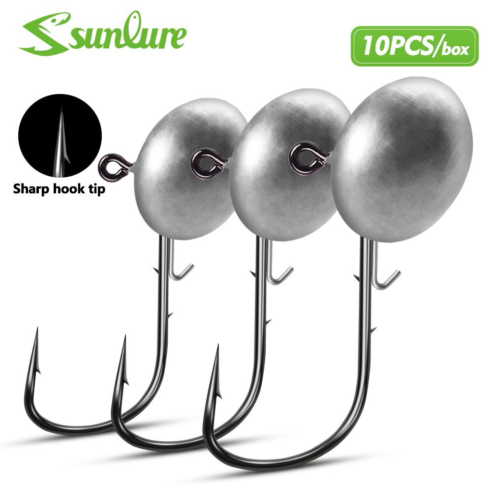 Jigger Double Sided - Sunlure 10 stks/doos Ovale Lood Jig