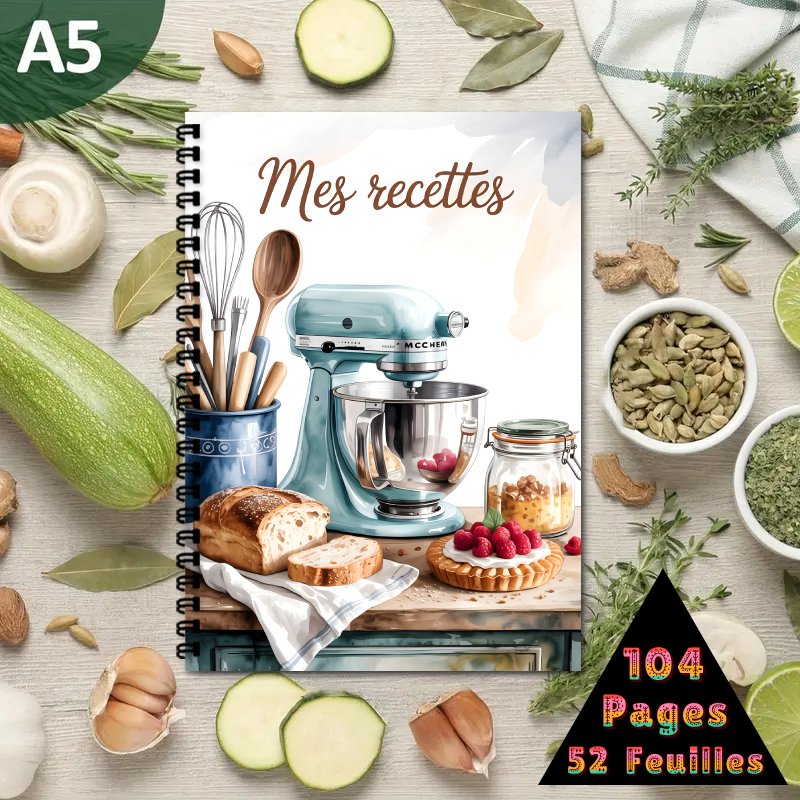 Cocktail Recipe Book - Frans receptenboek, persoonlijk receptenboek, thuis koken,