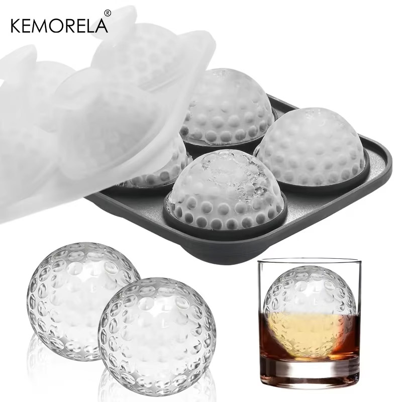 Ice Mold Sphere - Silicone ijsblokjesvorm met deksel, ronde en