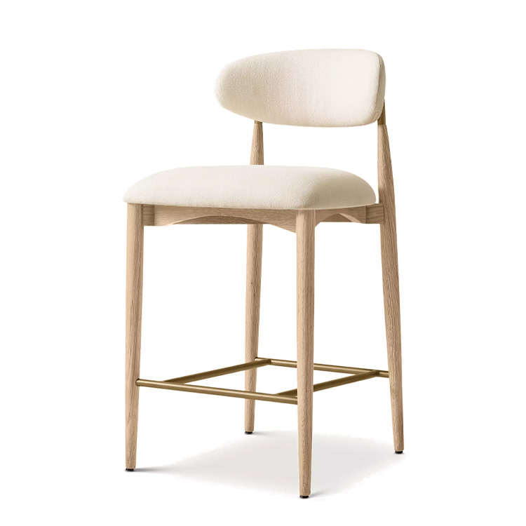 Home Bar Stools - Nieuwe stijl Scandinavische stof houten tegenkrukken