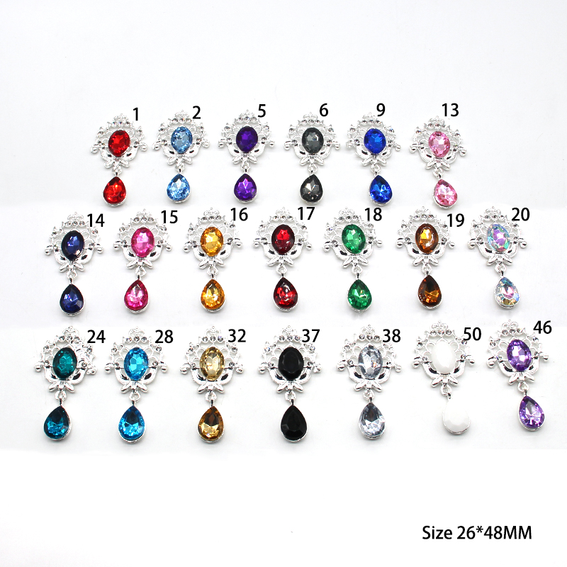 Cocktail Recipe Book - Shiny 26*48Mm 10Pcs Crystal Strass Broche