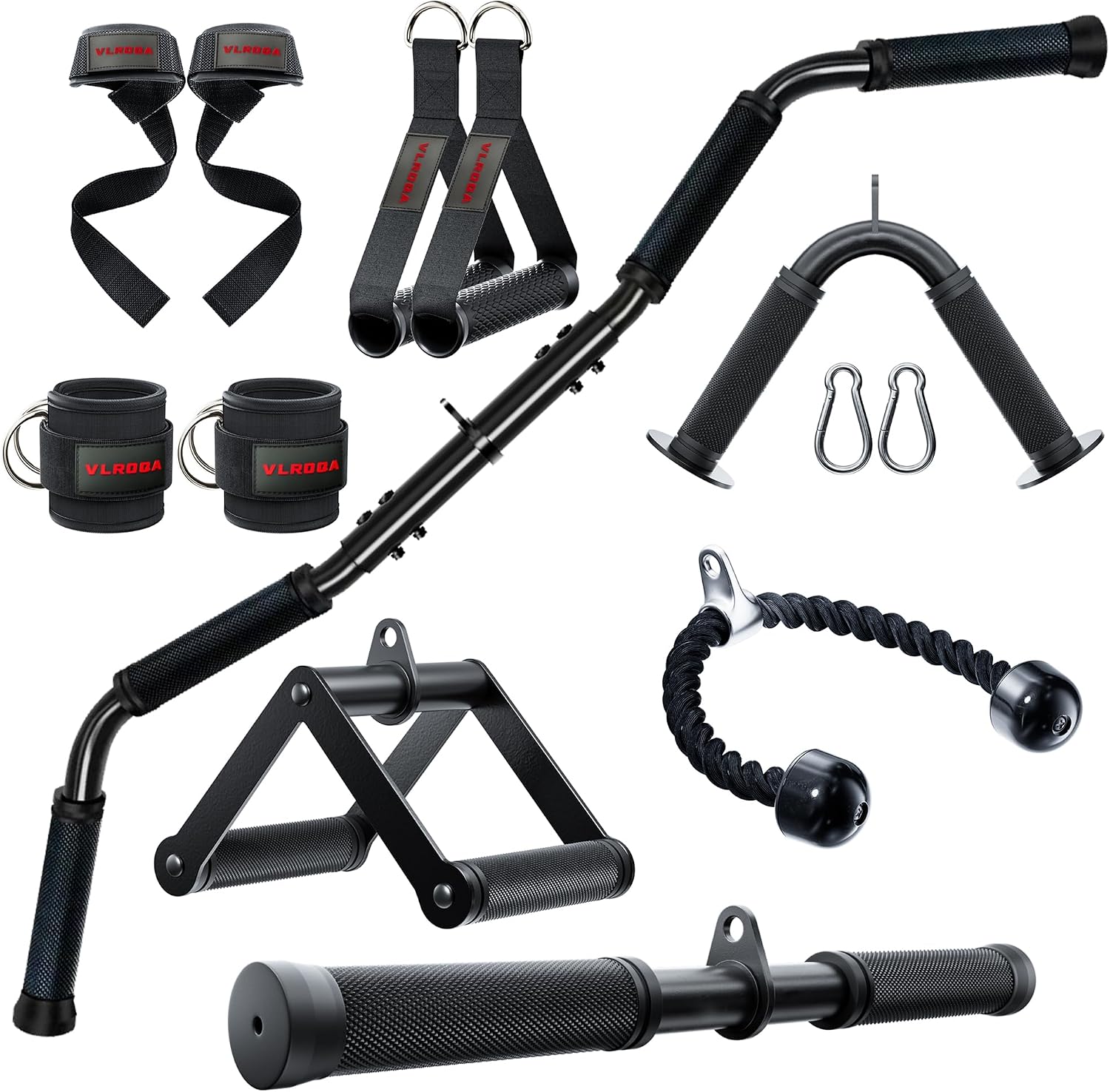 Home Bar And Gym - Homegym Kabelaccessoires Set - Tricep Rope,