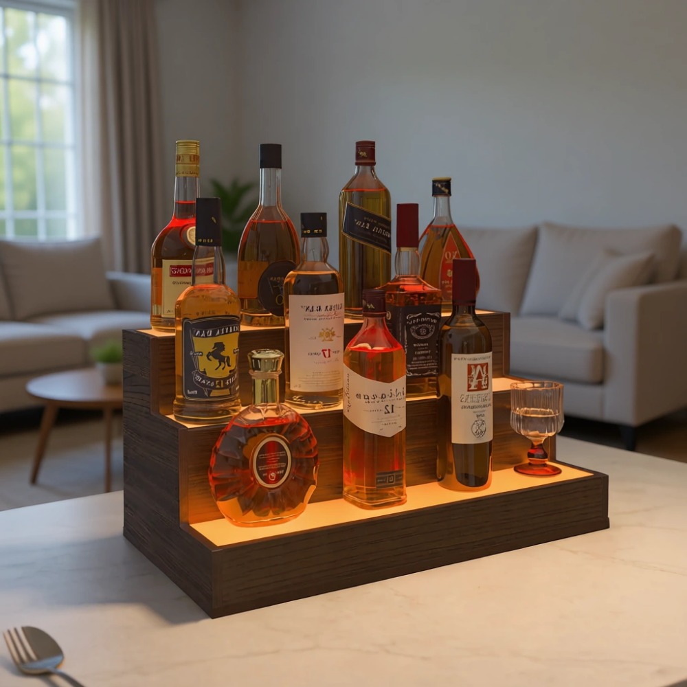Home Bar Shelves - Home Bar LED Flessen Displayplank |