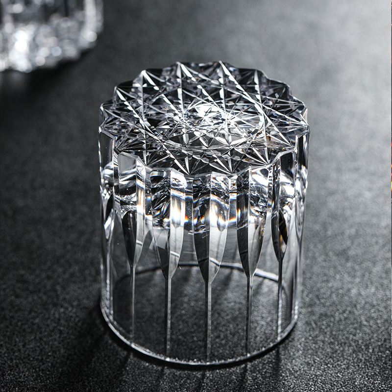 Highball Glass Set - Hoogwaardig Edo Kiriko kristallen Asterism Lowball