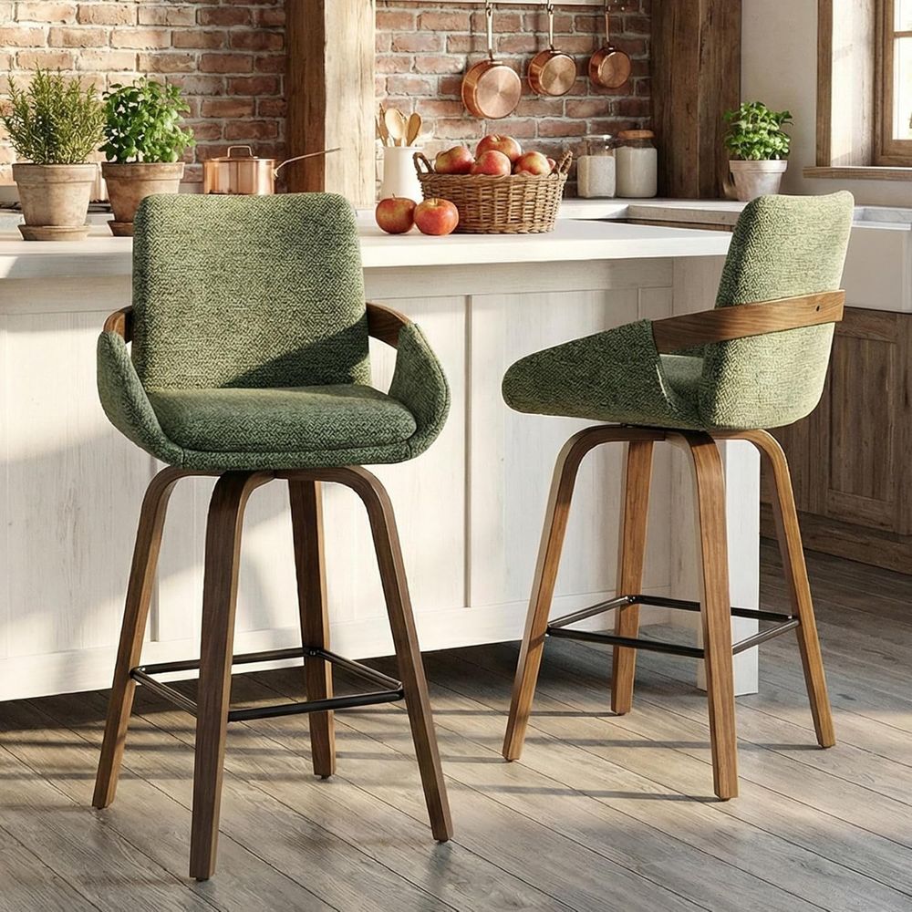 Home Bar Seating - Set van 2 draaibare barkrukken (26