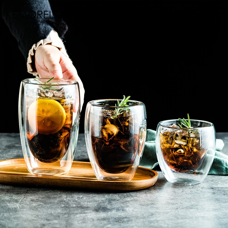 Highball Glass Set - 1 Stuks Hittebestendige Dubbele Wand Glazen