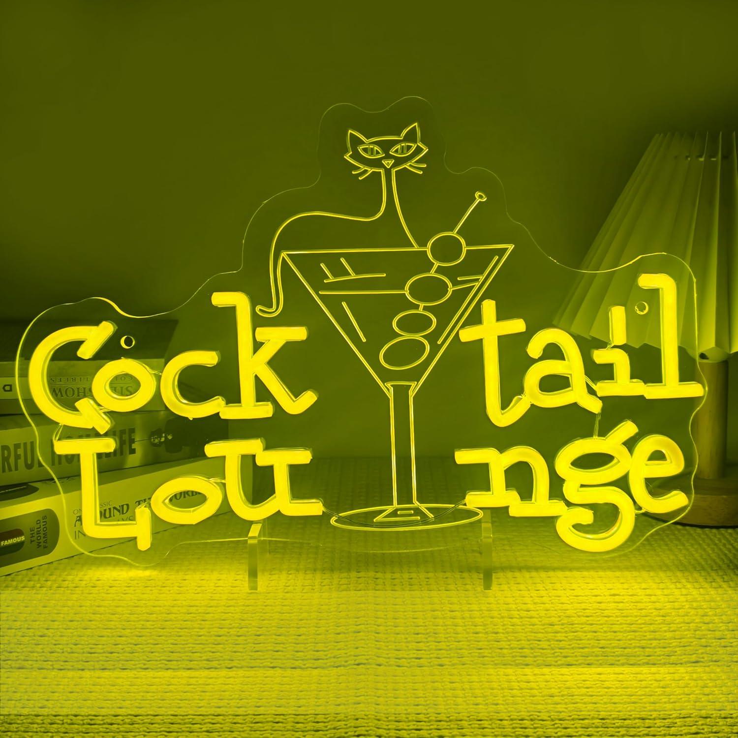 Home Bar Cafe - Cocktail Lounge Neonbord Dimbare LED Verlichting