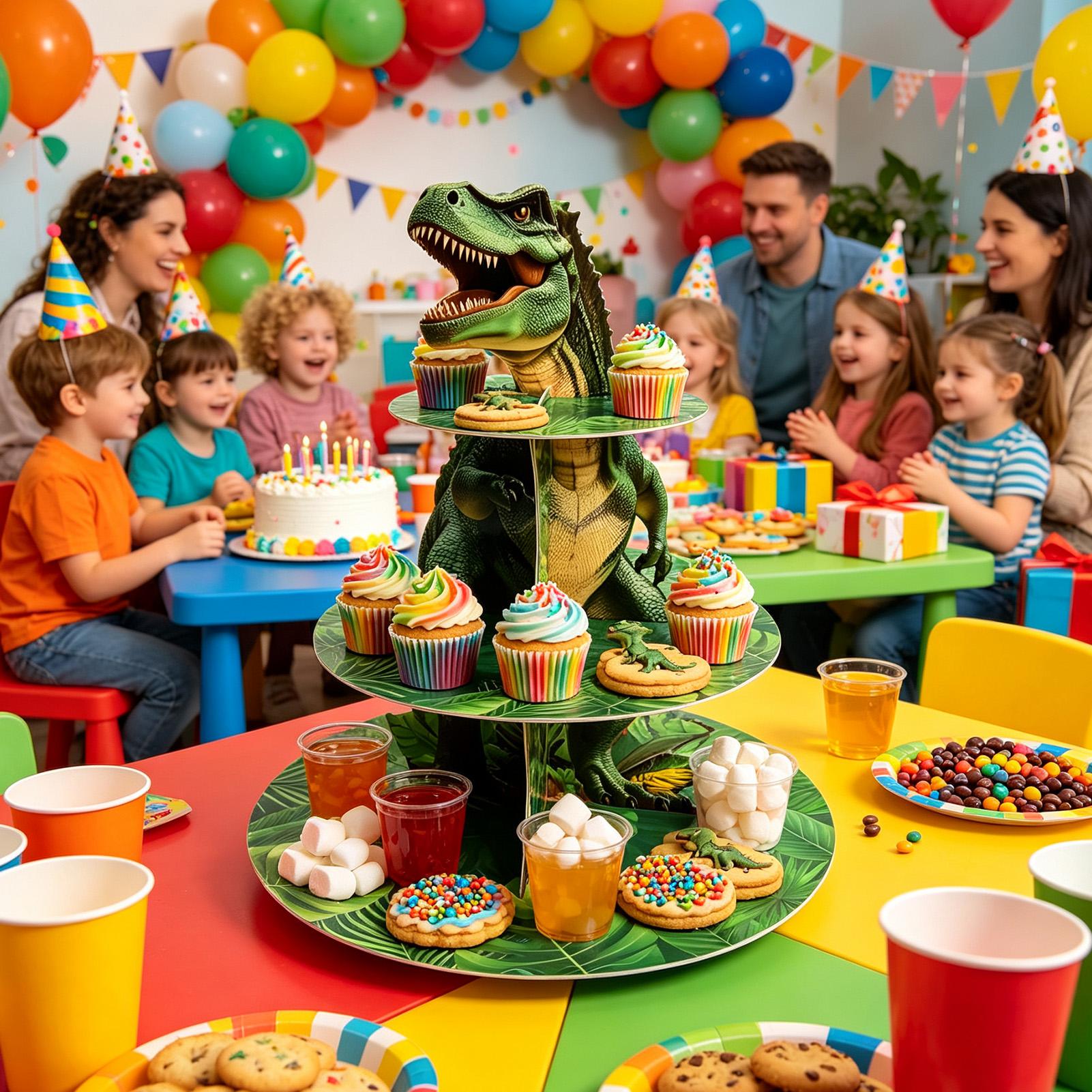 Cupcake Stand 3 Laags Dinosaur - Home Bar Shelves recensie en prijs