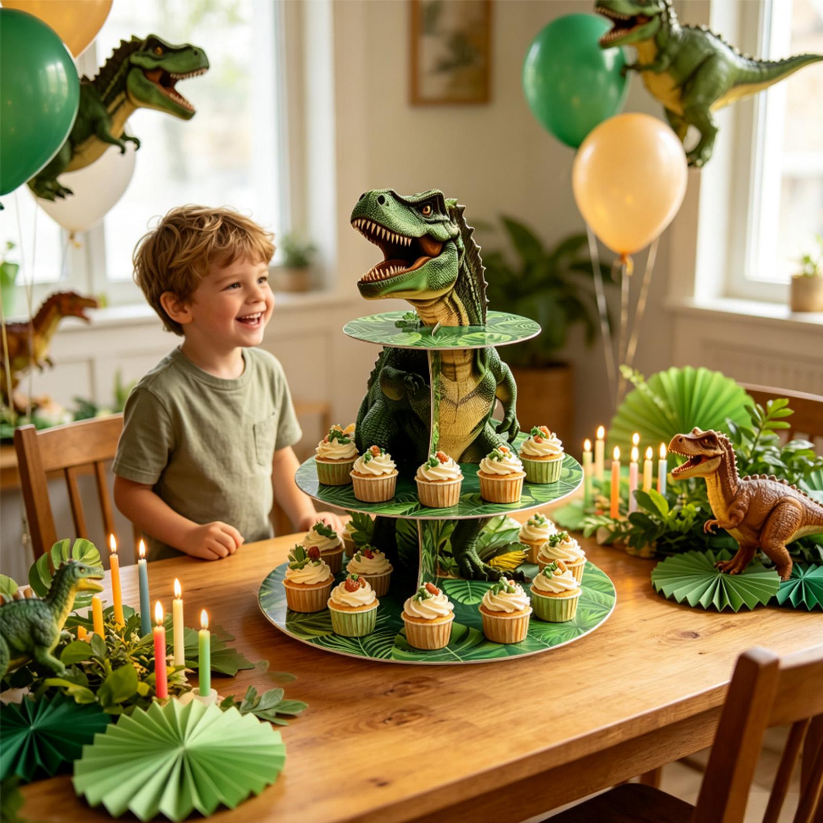 Cupcake Stand 3 Laags Dinosaur - Home Bar Shelves recensie en prijs