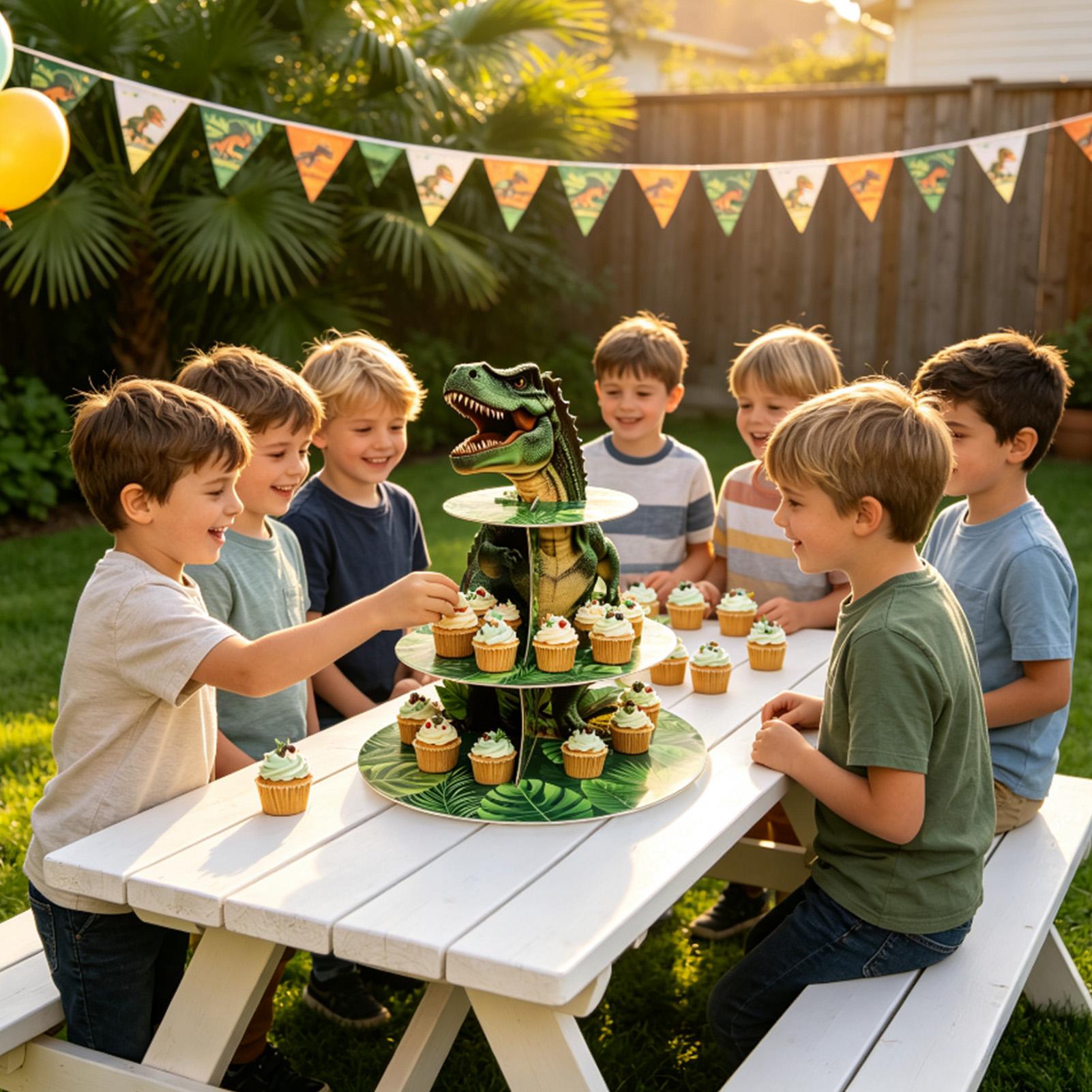 Cupcake Stand 3 Laags Dinosaur - Home Bar Shelves recensie en prijs