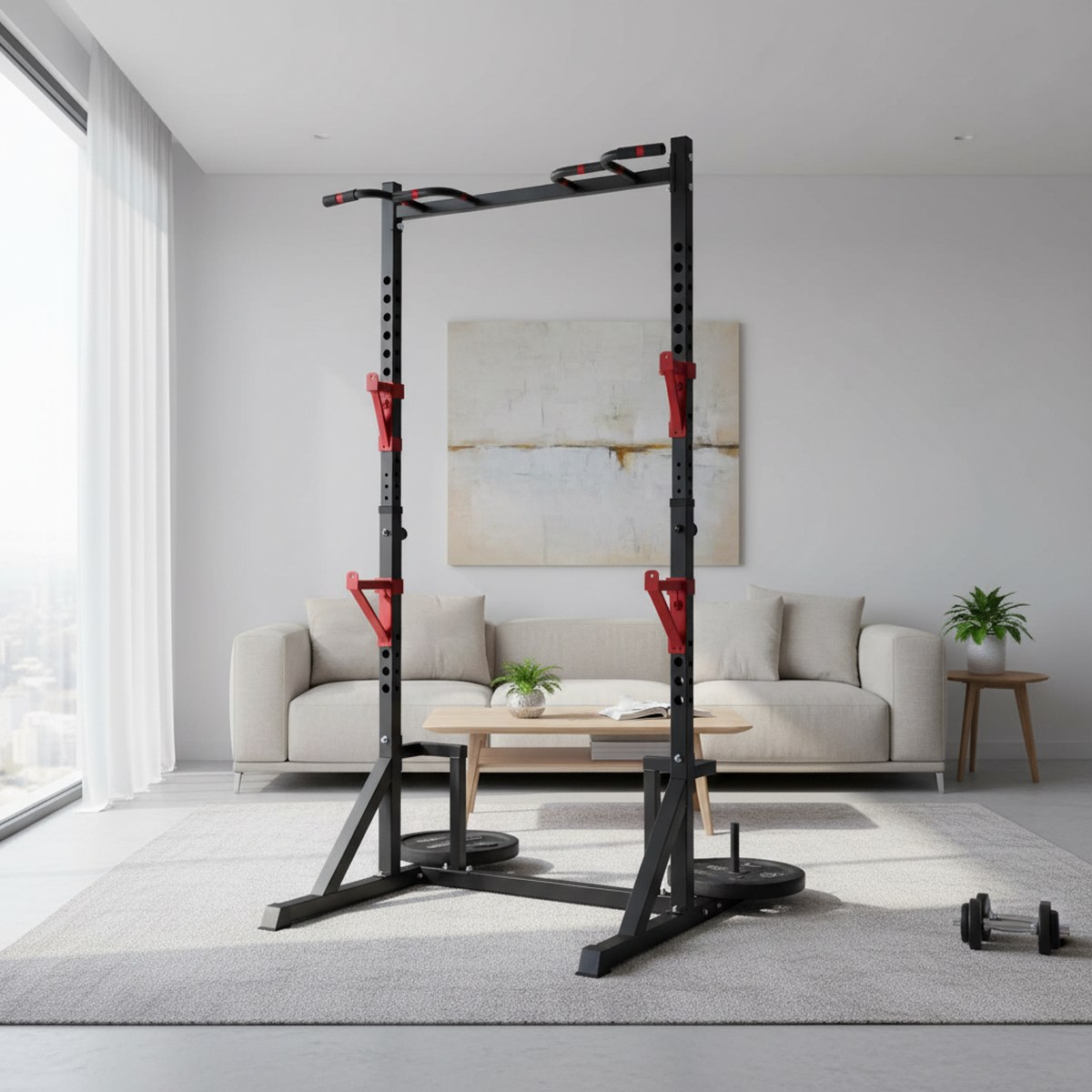 Verstelbaar Power Rack met Pul - Home Bar And Gym recensie en prijs