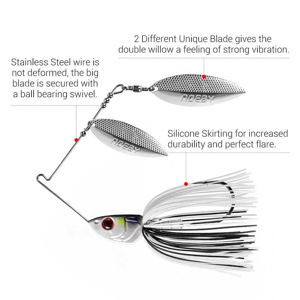 Noeby Spinnerbait 10.5g 14g 21 - Jigger Double Sided recensie en prijs