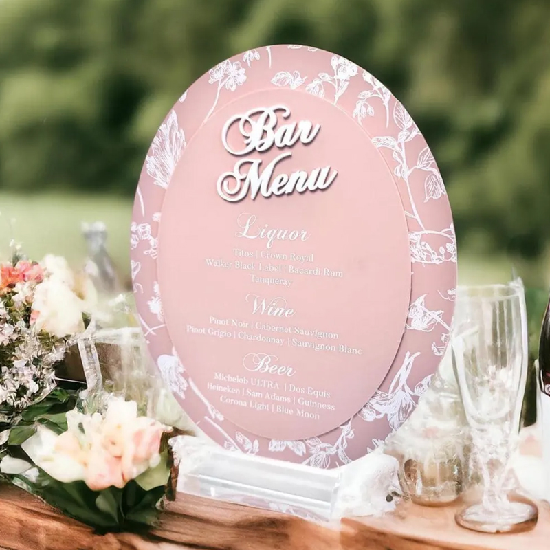 3D OVALE Toile Floral Chinoise - Cocktail Recipe Book recensie en prijs