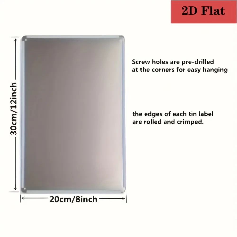 8×12 inch aanpasbare metalen p - Home Bar Cafe recensie en prijs