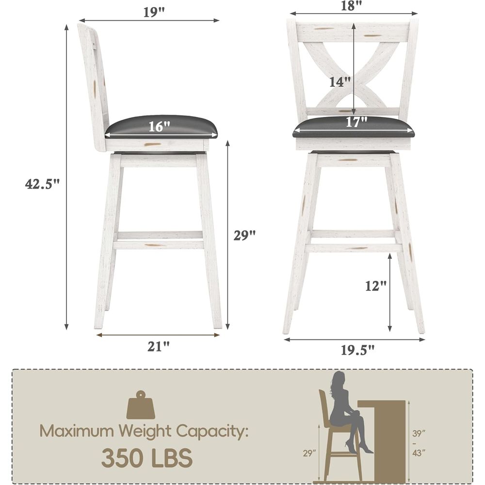 Draaibare barkrukken set van 2 - Home Bar Stools recensie en prijs