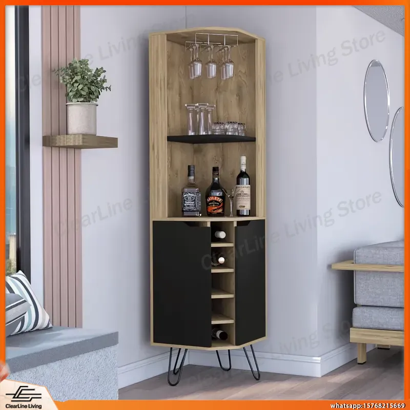 Hoekbar kast met 6 ingebouwde  - Home Bar Shelves recensie en prijs