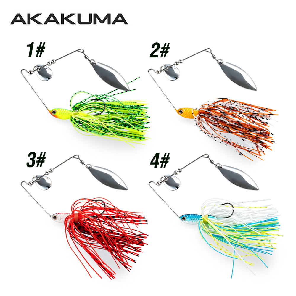 4 stuks 18g Spinnerbait Vislok - Jigger Double Sided recensie en prijs