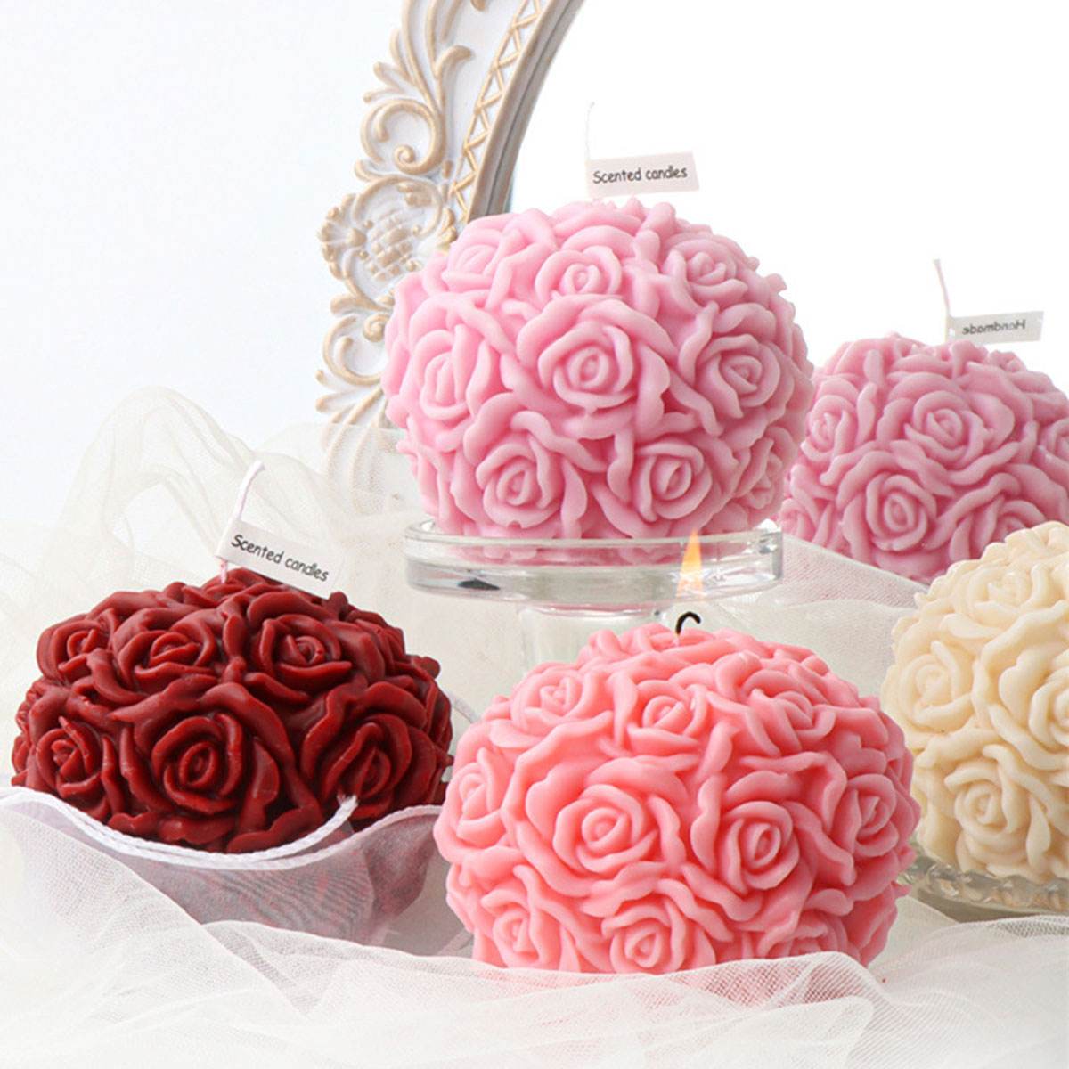 Multi Size Bloem Serie Kaarsvo - Ice Mold Sphere recensie en prijs
