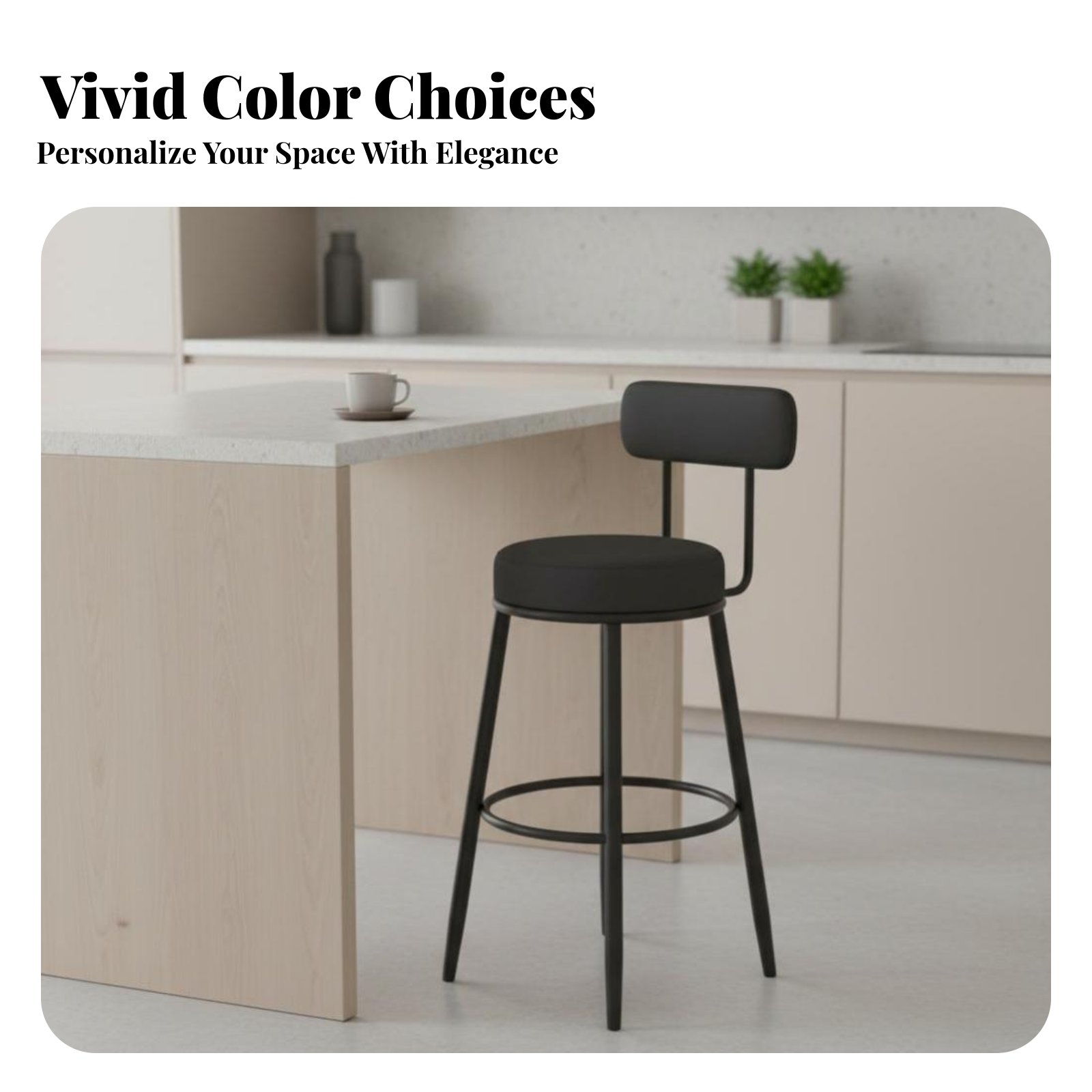 Gestoffeerde kruk met lage rug - Home Bar Seating recensie en prijs