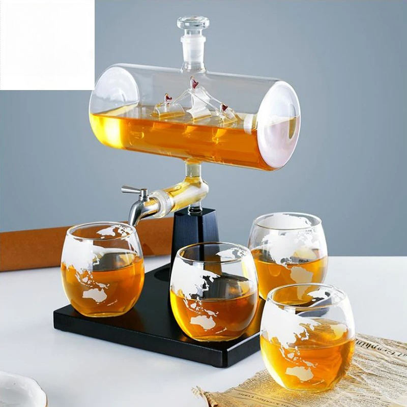 Whiskykaraf met antieke vorm D - Decanter Globe Set recensie en prijs