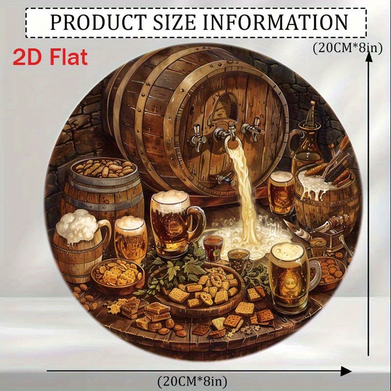1Pc Ronde 2D Platte Aluminium  - Home Bar Cafe recensie en prijs