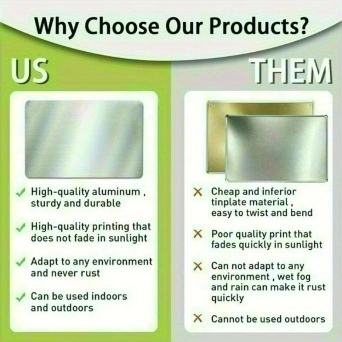 Op maat gemaakt 2D bedrukt alu - Home Bar Cafe recensie en prijs