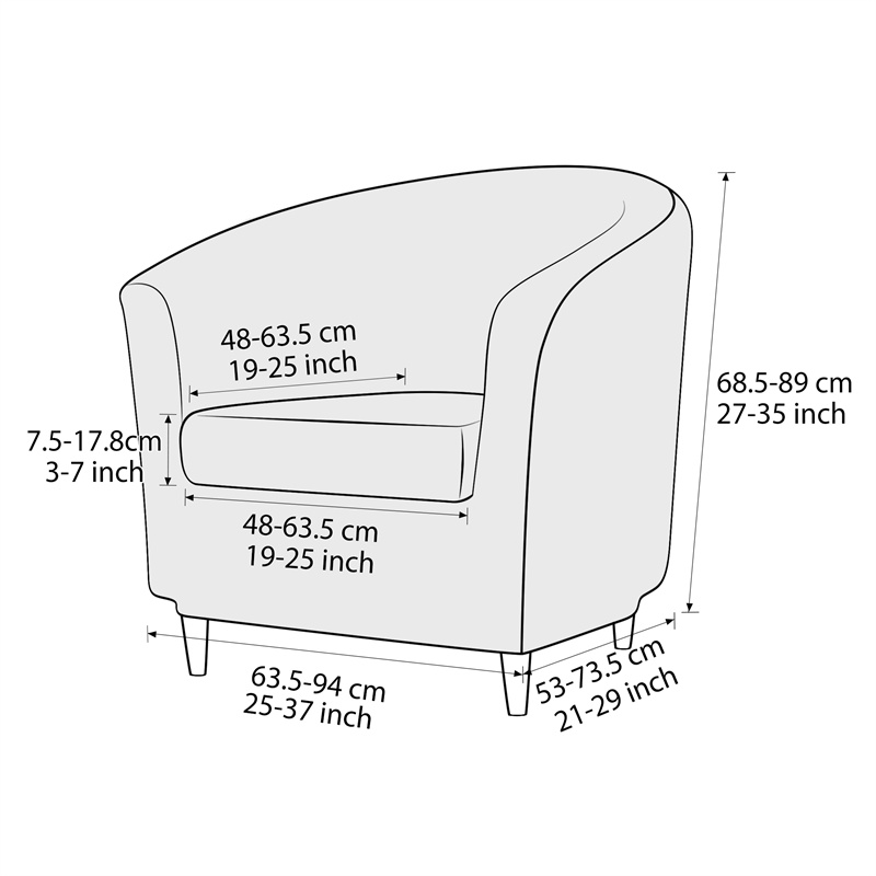 Effen Kleur Club Fauteuil Cove - Home Bar Seating recensie en prijs