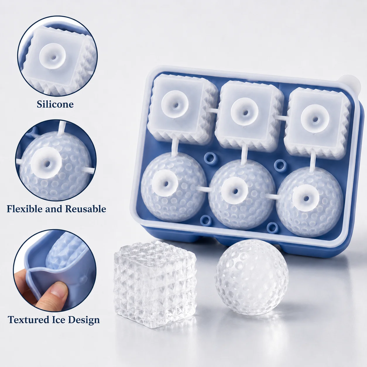 Silicone ijsblokjesvorm voor w - Ice Mold Sphere recensie en prijs