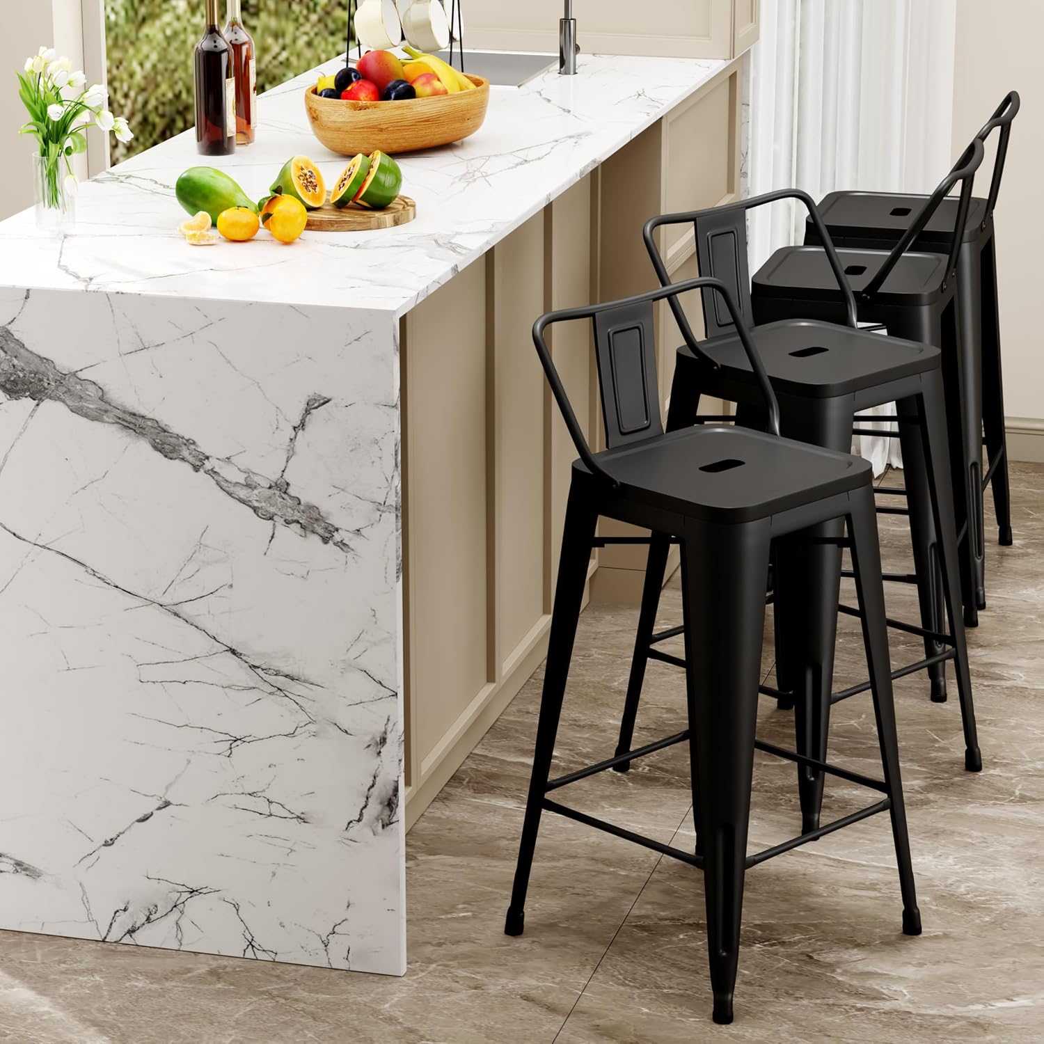 Industriële metalen barkrukken - Home Bar Stools recensie en prijs