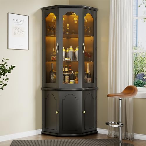 Hoekbar-kast met LED-verlichti - Home Bar Shelves recensie en prijs