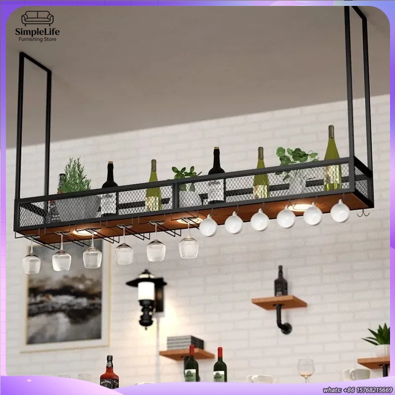Open wijnrek barkast met plank - Home Bar Shelves recensie en prijs