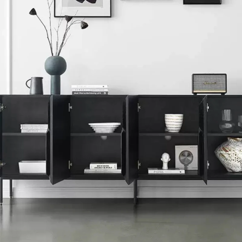 Massief hout Zwart Vitrinekast - Home Bar Lounge recensie en prijs