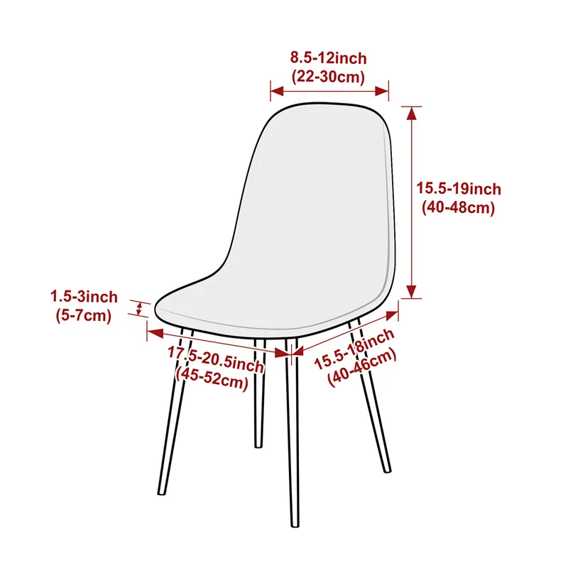 1PC Jacquard Shell Stoelhoes S - Home Bar Seating recensie en prijs