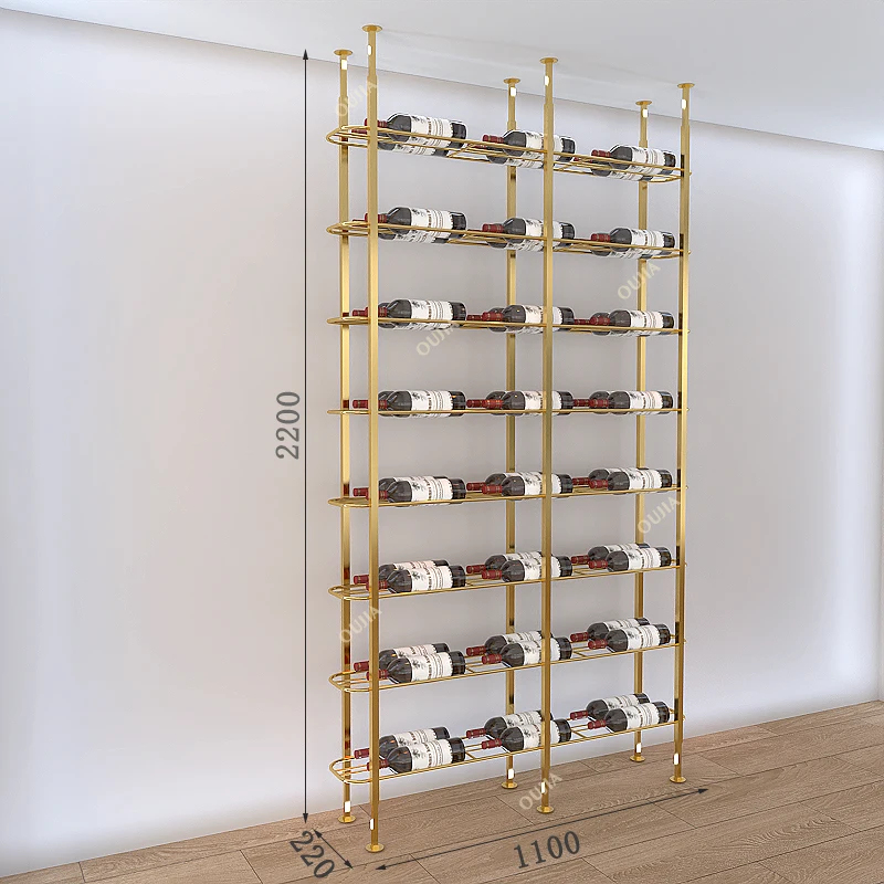 Wandrek voor wijn, van metaal  - Home Bar Shelf recensie en prijs