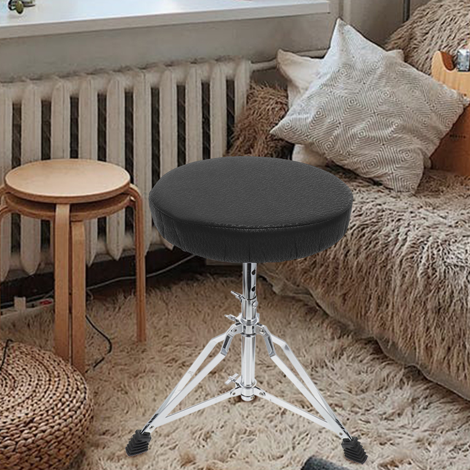 Super Ronde Krukhoes Zwart Kat - Home Bar Stools recensie en prijs